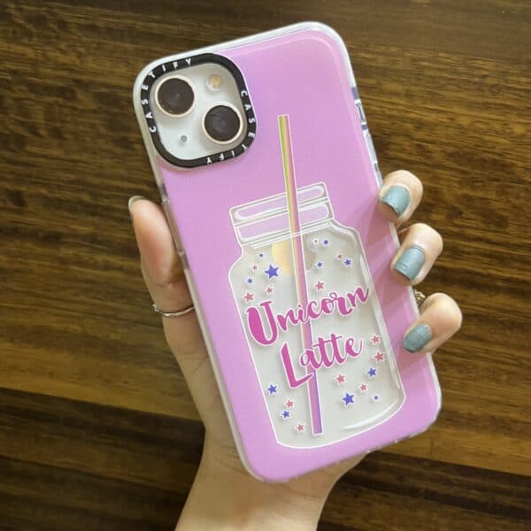 Unicorn Latte Casetify Cute Case For Iphone { Pink }