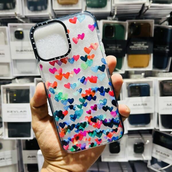 Multi Colour Casetify Heart Case For Iphone 12 / 12 Pro