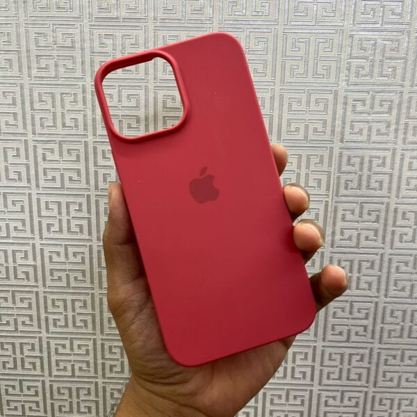 Candy Silicone Case For Iphone 13 Pro Max - Rose Red