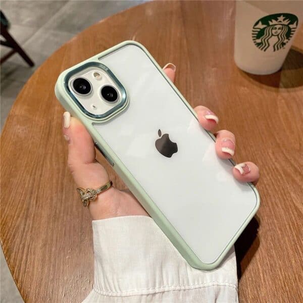 Premium ShockProof Chrome Cases for iPhone 12 Pro Max - Mint Green