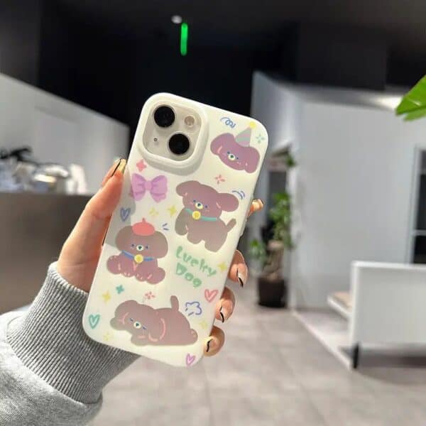 Holographic Puppy Dog Case for iPhone 14 Pro Max