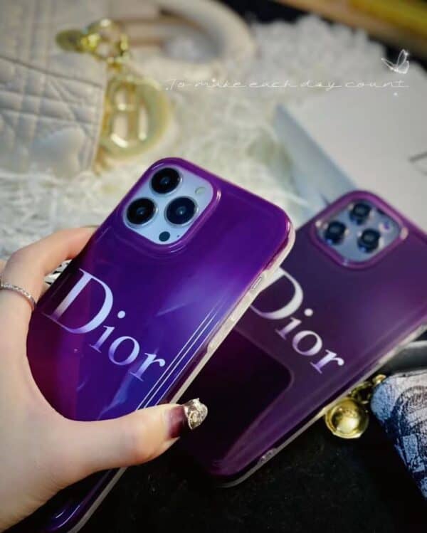 Dior Purple Shaded Case For Iphone - Image 2