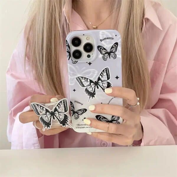 Butterfly Cases with Butterfly Pop Socket - Image 2