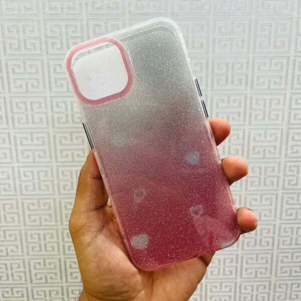 Pink Shimmer Small Hearts Case for iPhone 13 / iPhone 14