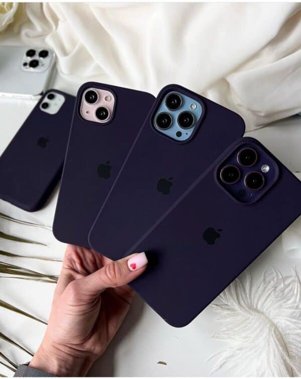 Deep Purple Liquid Silicone Case for iPhone