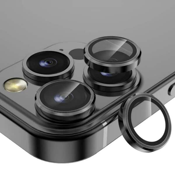 Camera Ring Lens Protector For iPhone - Black - Image 4