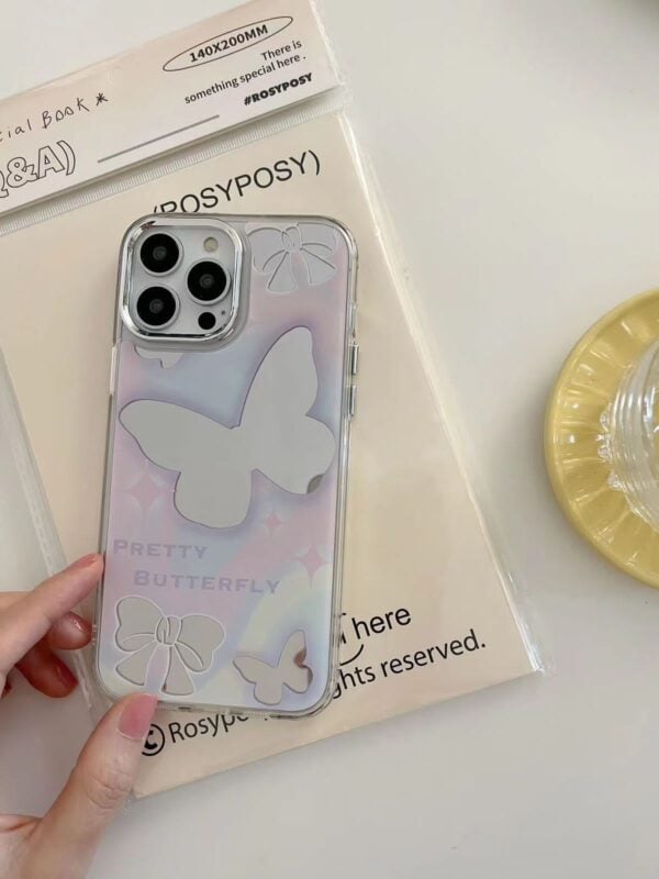 Preety Butterfly Mirror Case available for iPhone 14 Pro Max