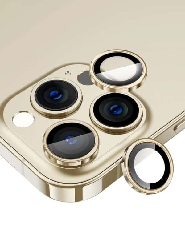 Camera Ring Lens Protector For iPhone - Gold