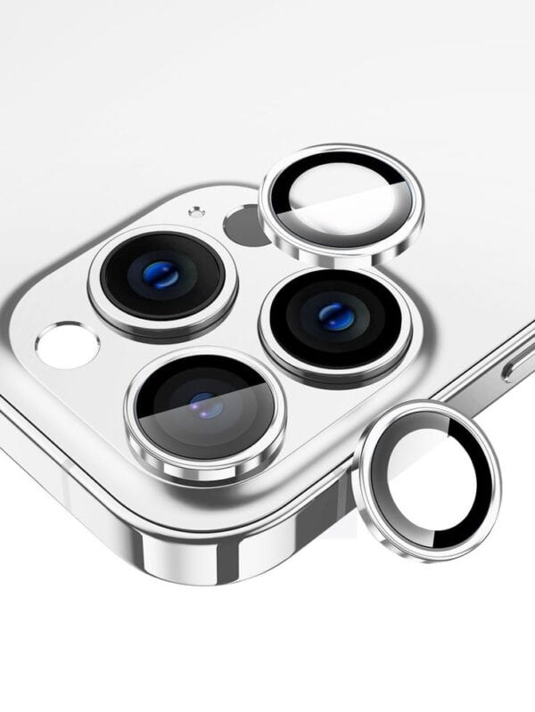 Camera Ring Lens Protector For iPhone - Silver