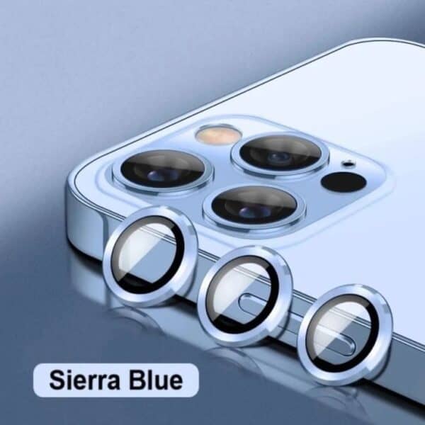 Camera Ring Lens Protector For iPhone - Sierra Blue