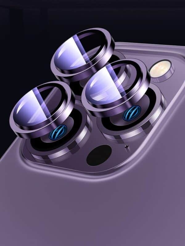 Camera Ring Lens Protector For iPhone - Deep Purple