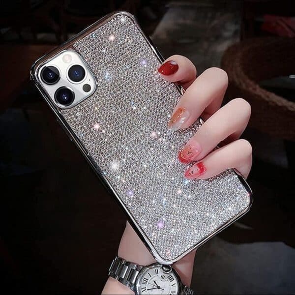 Bling Silver Diamond Rhinestone Case for iPhone 13