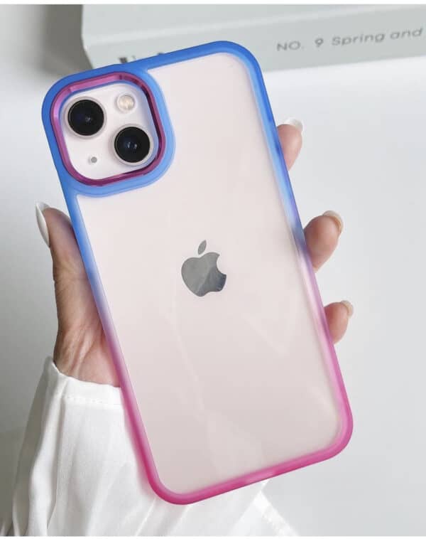 Multi Color Chrome Case for iPhone - Blue