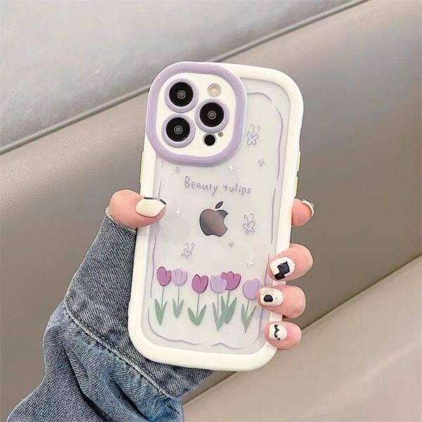 Beauty Tulip Floral Case for iPhone 15 Pro - Image 3