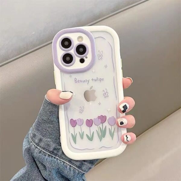 Beauty Tulip Floral Case for iPhone 15 Pro - Image 4