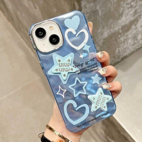 Blue Star and Heart Cases for iPhone