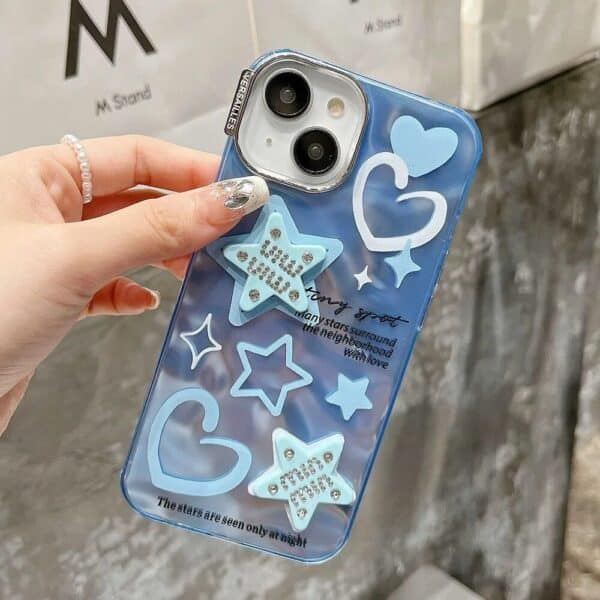 Blue Star and Heart Cases for iPhone - Image 3