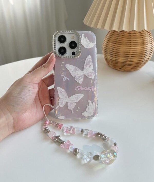 Holographic ButterFly Cases with Charms for iPhone - Image 5