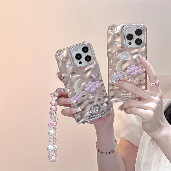 Dreamy Cloud and Moon cases with Charms for iPhone - Image 6