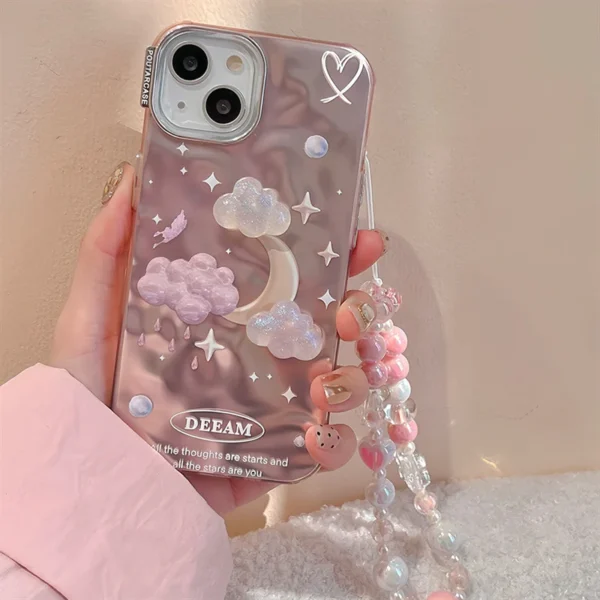 Dreamy Cloud and Moon cases with Charms for iPhone