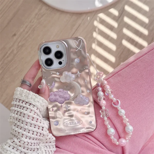 Dreamy Cloud and Moon cases with Charms for iPhone - Image 5