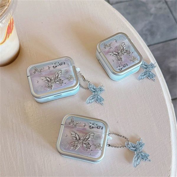 Cute Butterffly Case with Charms for Airpods - Airpods Pro and Pro 2 - Image 2