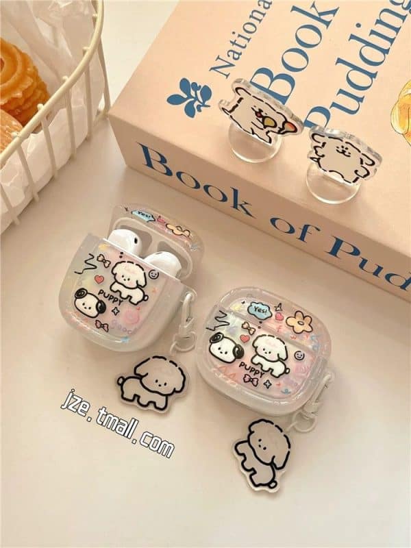 Cute Puppy Case with Charms for Airpods - Airpods Pro and Pro 2 - Image 2