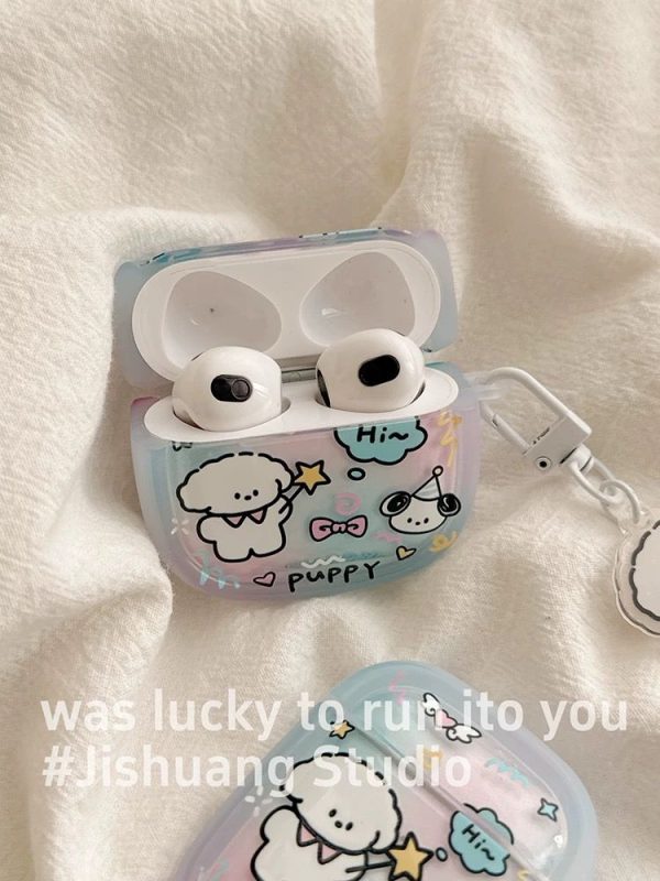 Cute Puppy Case with Charms for Airpods - Airpods Pro and Pro 2 - Image 3