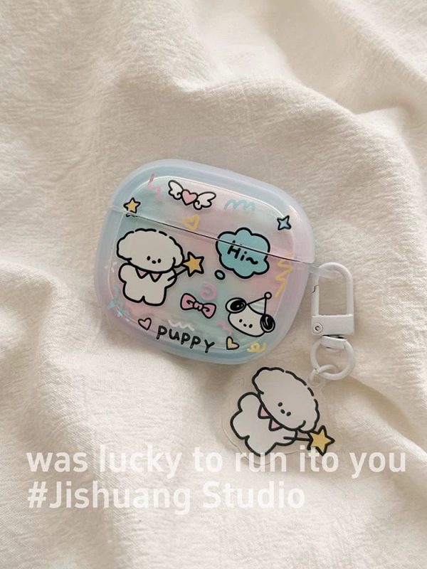 Cute Puppy Case with Charms for Airpods - Airpods Pro and Pro 2