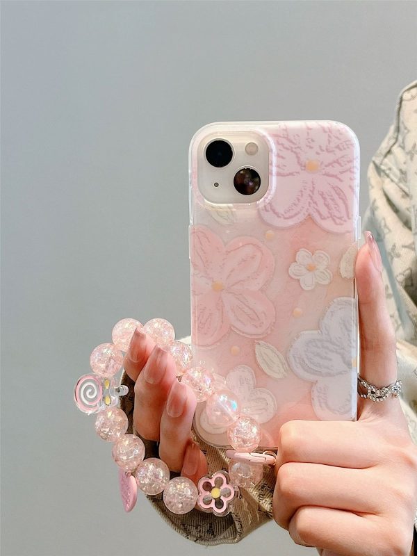 Designer Floral Cases with Charms for iPhone - Image 4